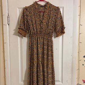 Vibrant Floral Women’s Dress